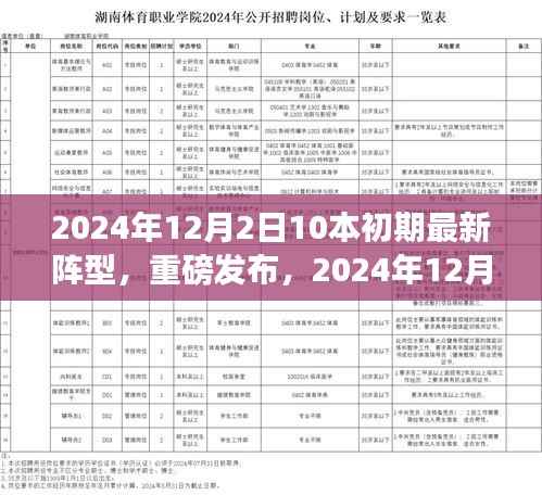 重磅发布，2024年12月2日科技盛宴——揭秘十本初期最新阵型高科技产品一览
