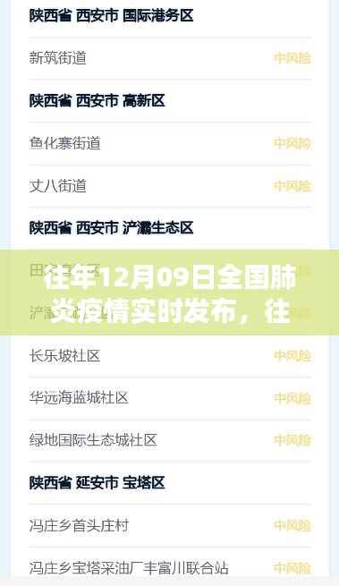 往年12月09日全国肺炎疫情实时发布，查询指南（初学者与进阶用户适用）