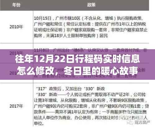 冬日暖心故事,行程码上的奇遇与爱的纽带,实时信息修改指南