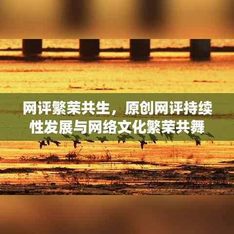 网评繁荣共生，原创网评持续性发展与网络文化繁荣共舞