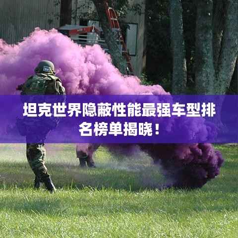 坦克世界隐蔽性能最强车型排名榜单揭晓！