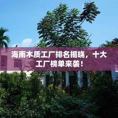 海南木质工厂排名揭晓，十大工厂榜单来袭！